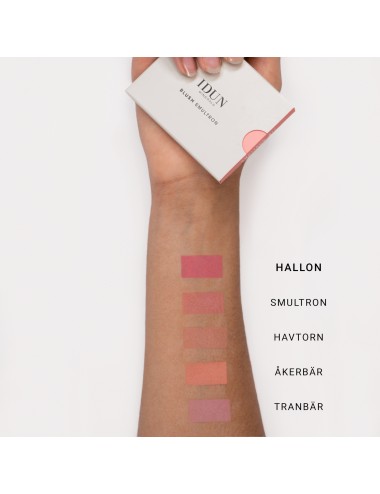 IDUN MInerals blush rdečilo za lica Hallon