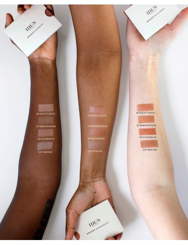 Mineralni IDUN Minerals bronzer za lica in obraz, primeren tudi za conturing Skymning