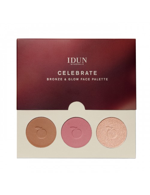 Celebrate Bronze & Glow paleta za obraz  Limited edition IDUN Minerals